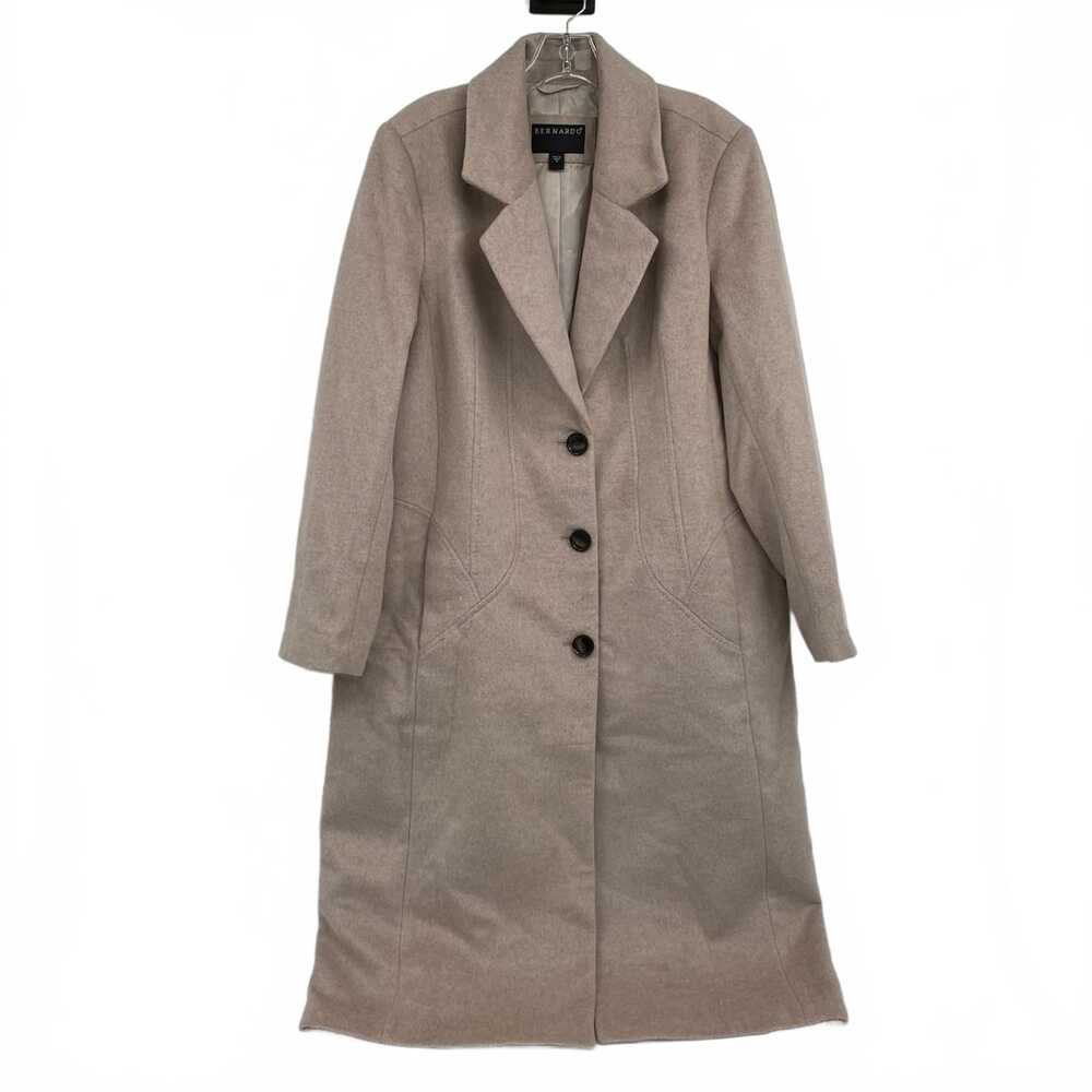 Bernardo Beige Long Pea Coat | Womens XL